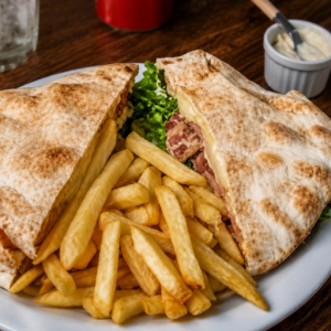 imagem do produto Beirute de Frango desfiado + batata frita