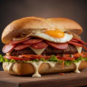 imagem do produto Baguete de carne com calabresa 