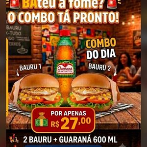 imagem do produto 2 bauru +guaraná 600 ml