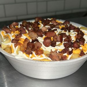 imagem do produto Batata (grande) cheddar-catupiry,Bacon.