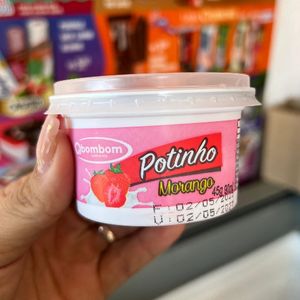 imagem do produto Potinho sabor morango 45g