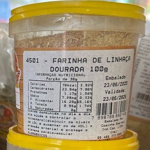 imagem do produto Farinha de linhaça dourada - 100g 