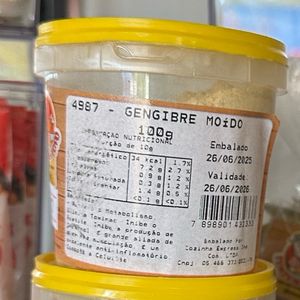 imagem do produto Gengibre moído - pote 100g 