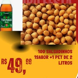 imagem do produto Kit lanche (3 )                    100 salgadinhos +1 refri de 2 litros