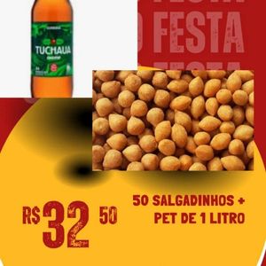 imagem do produto Kit lanche(2)                          50 salgadinhos +1 pet de 1litro