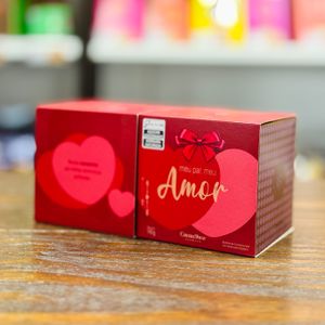 imagem do produto Cubo com Bombons de Chocolate ao Leite Amor 145g