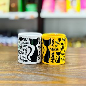 imagem do produto Caneca Miau Amarela 300ml