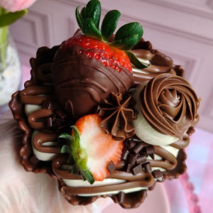 imagem do produto Cestinha de Morango ninho e Nutella 