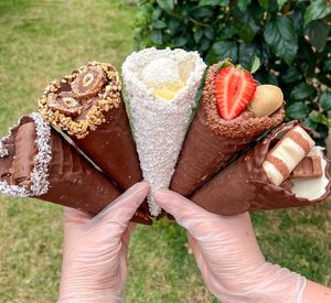 imagem do produto Cone recheado Ninho com Nutella