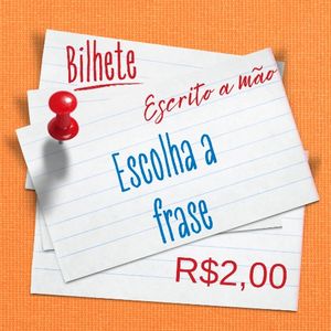 imagem do produto Bilhetinho escrito a mão