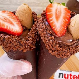 imagem do produto Cascão trufado de morango ninho e Nutella 