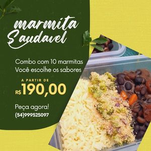 imagem do produto Kit EQUILÍBRIO - 10 marmitinhas para a semana. Aqui cada marmitinha sai por R$ 19,50