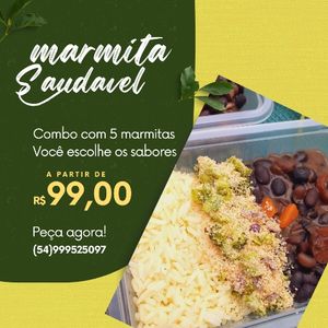 imagem do produto KIT PRATICIDADE TOTAL - 5 marmitinhas para a semana. Aqui cada marmitinha sai por R$ 20,80