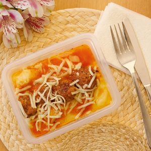 imagem do produto Purê de batatas com almôndegas 