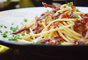 imagem do produto Espaguete Alho e Oleo com carne de sol 