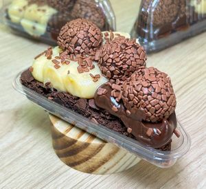 imagem do produto Mini pizza de brownie duo