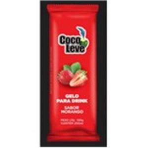 imagem do produto Gelo para Drink Sabor Morango Coco Leve 200g