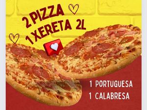 imagem do produto 1 Pizza de Portuguesa 1 Pizza de Calabresa 1 Xereta Guarana