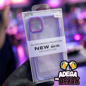 imagem do produto Capa Iphone 11 pro max translucida bordas lilas