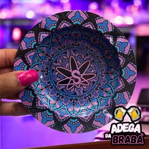 imagem do produto Cinzeiro Sadhu lilás,azul e preto