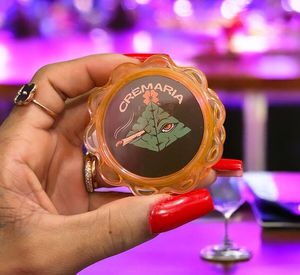 imagem do produto Dichavador Grande Cremaria Laranja Cristal