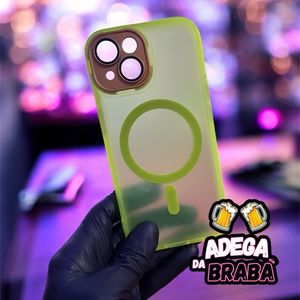 imagem do produto Capa Iphone 13 pro max translucida verde neon