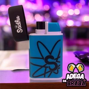 imagem do produto Isqueiro maçarico multicolor azul e preto