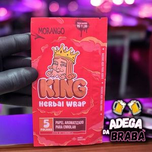 imagem do produto SEDA KING BLUNT MORANGO 5 SEDAS