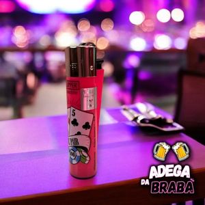 imagem do produto Isqueiros clipper Rosa estampado