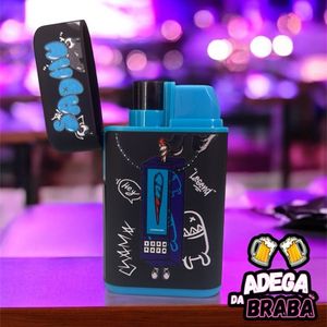 imagem do produto Isqueiro maçarico Grafite - Preto e azul