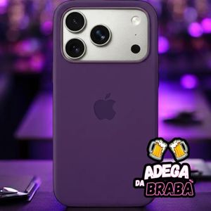 imagem do produto Capa iPhone Aveludada Roxa 17 Pro Max