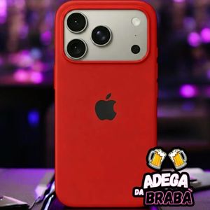 imagem do produto Capa iPhone Aveludada vermelha 17 Pro Max