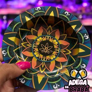 imagem do produto cinzeiro Sadhu flor borda azul