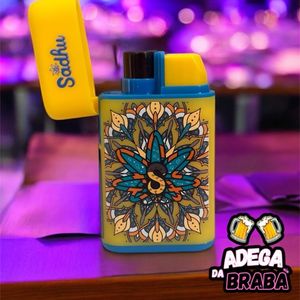 imagem do produto Isqueiro Maçarico Sadhu multiplanet II amarelo e azul