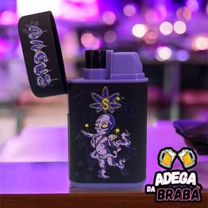 imagem do produto Isqueiro maçarico grafite - Preto e roxo