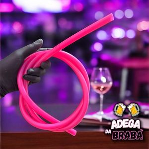 imagem do produto MANGUEIRA SILICONE NARGUILE ANTI CHAMA PINK