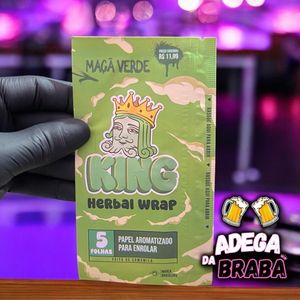 imagem do produto SEDA KING BLUNT MAÇA VERDE 5 SEDAS
