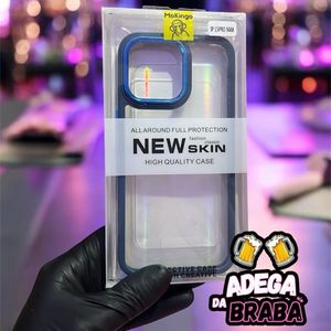 imagem do produto Capa translucida com azul cromado Iphone 15 Pro Max