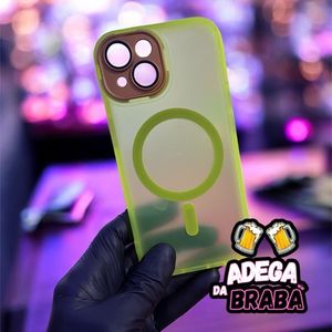 imagem do produto Capa Iphone 15 verde neon translucida