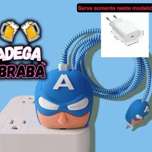imagem do produto Protetor carregador Capitão América