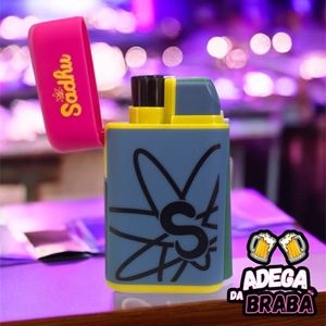 imagem do produto Isqueiro Maçarico Sadhu multicolor azul, amarelo e rosa