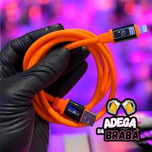 imagem do produto Cabo USB Iphone do 6 ao 14 Laranja