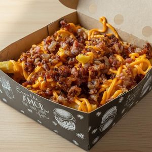 imagem do produto BATATA FRITA CHEDDAR E BACON PORÇÃO 500G