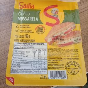 imagem do produto Queijo mussarela fatiado 150 g sadia