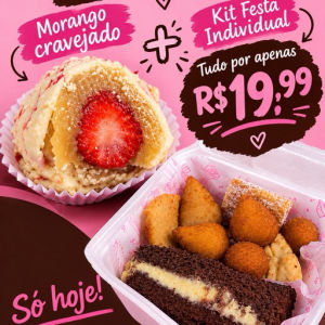 imagem do produto Combo sabadão  ( morango cravejado + kit individual ) 