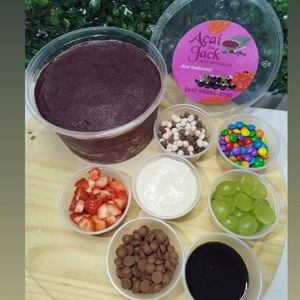 imagem do produto COMBO DA FELICIDADE 1 LITRO DE AÇAÍ COM 5 COMPLEMENTO SEPARADO