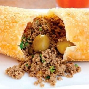 imagem do produto Pastel Grande Carne Quejo Milho e Azeitona 