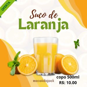 imagem do produto suco de laranja 🍊 500ml 