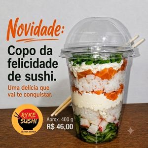 imagem do produto Sushi no copo salmão completo