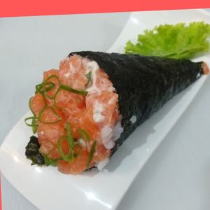 imagem do produto Temaki Salmão completo kani kama